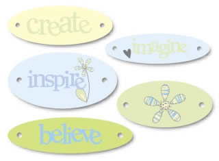 Heidi Grace Designs - Inspire Me Round Tiles  (sold in 3's)